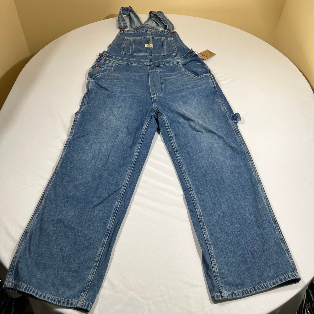 Madepants Denim Overalls Women Medium Blue Carpenter Utility Workwear
